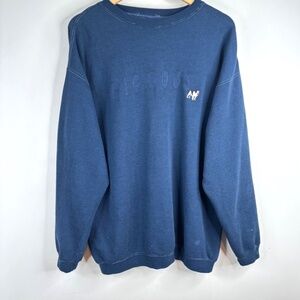 Vintage 90s Big Dogs Sweatshirt XL Embroidered Thrashed Stains Y2K Skate Grunge